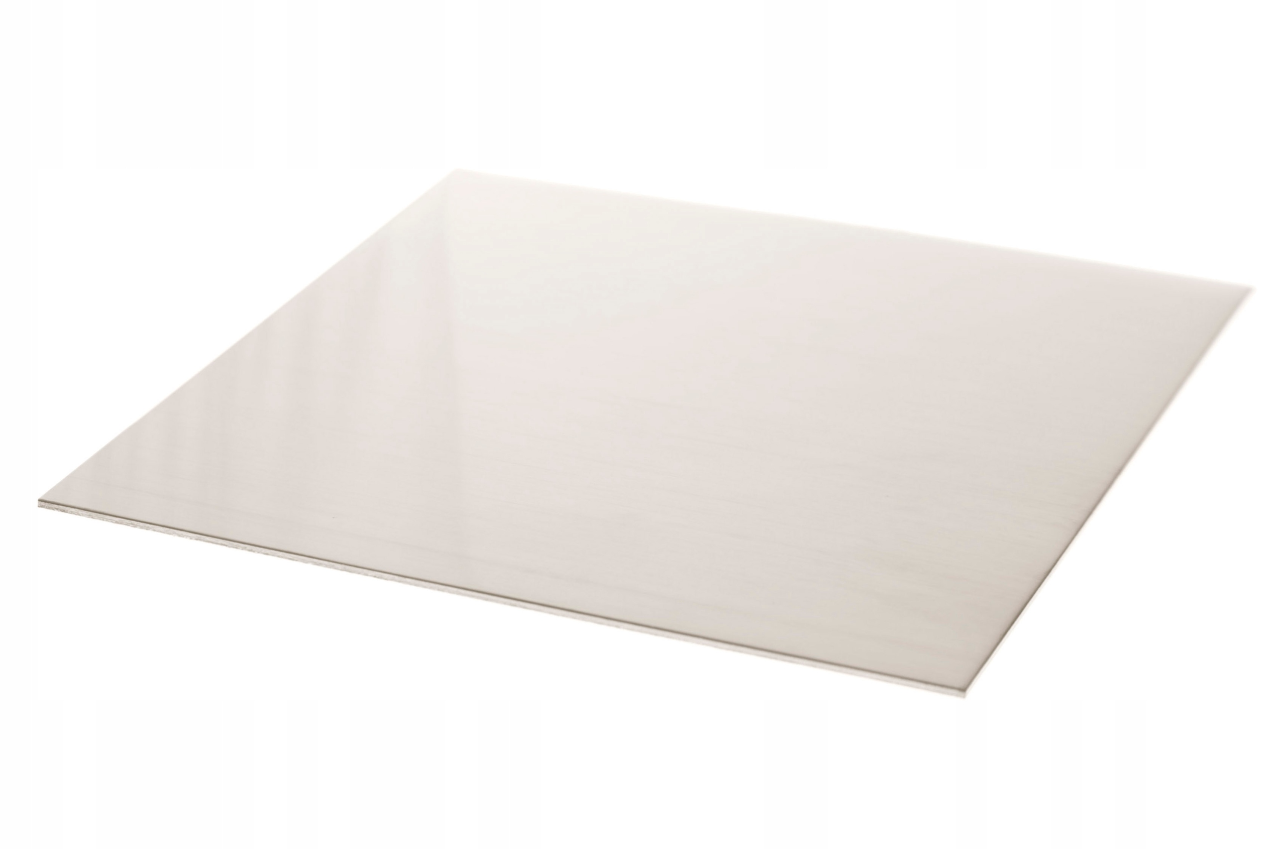 Plech alpaka nový stříbro formát 300x300x0,4 mm list 0,4 mm 30x30 cm
