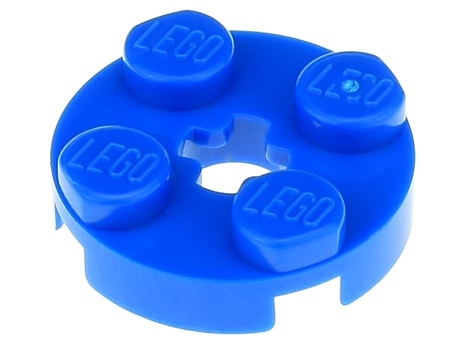 LEGO Płytka okrągła 2x2 4032 niebieska - 4 szt. 12566708245 - Allegro.pl