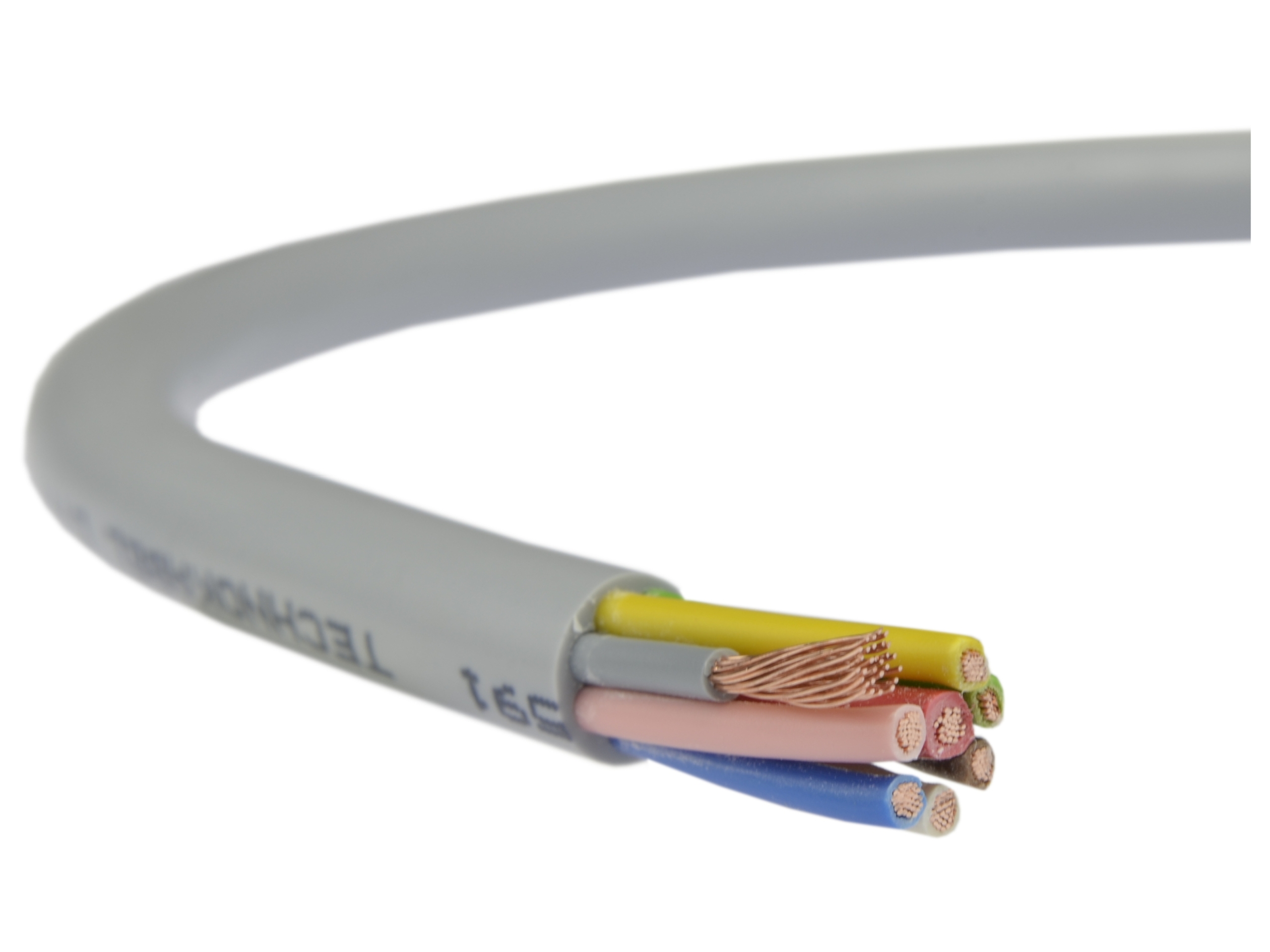 

Przewód kabel sterowniczy Liyy 8x0,75 linka szary