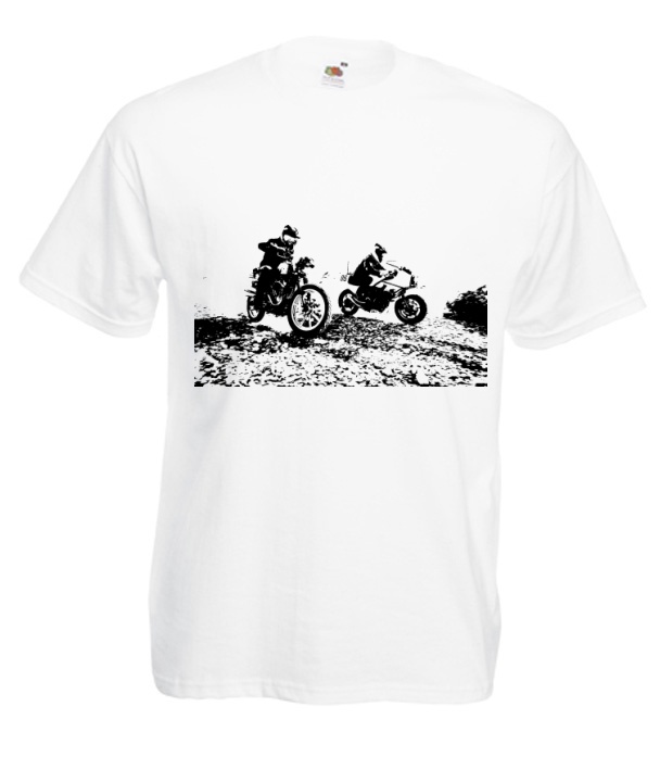 

Męskie Koszulki Enduro Motory Motocykle Rajd