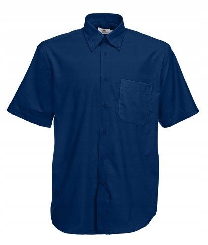 

Men Oxford Short Sleeve Shirt Navy XL