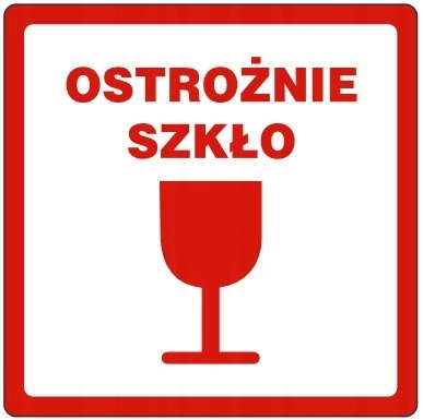 

Nalepki Naklejki Na Paczke Ostrożnie Szkło