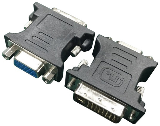 

Adapter przejściówka DVI (m) dSub Vga (ż) czarny