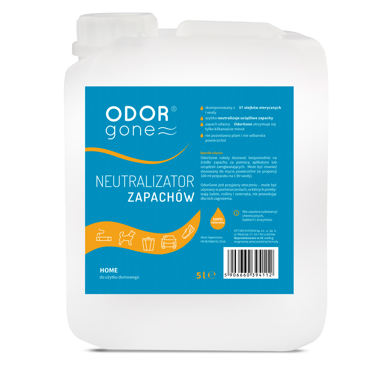 

Neutralizator zapachów domowych Odor Gone 5 litrów