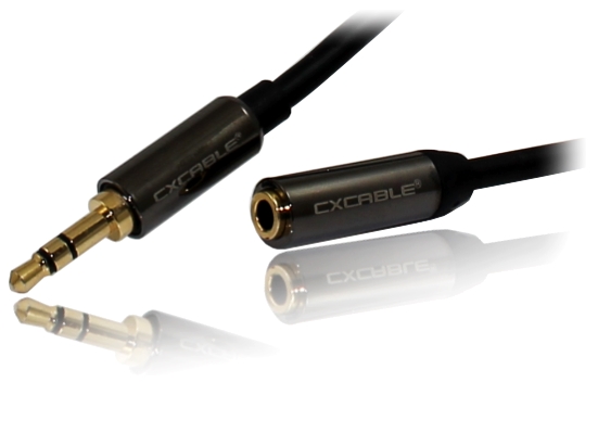 

Przedłużacz Jack 3,5mm CX-JE2005 gn/wt HiLine 0,5m