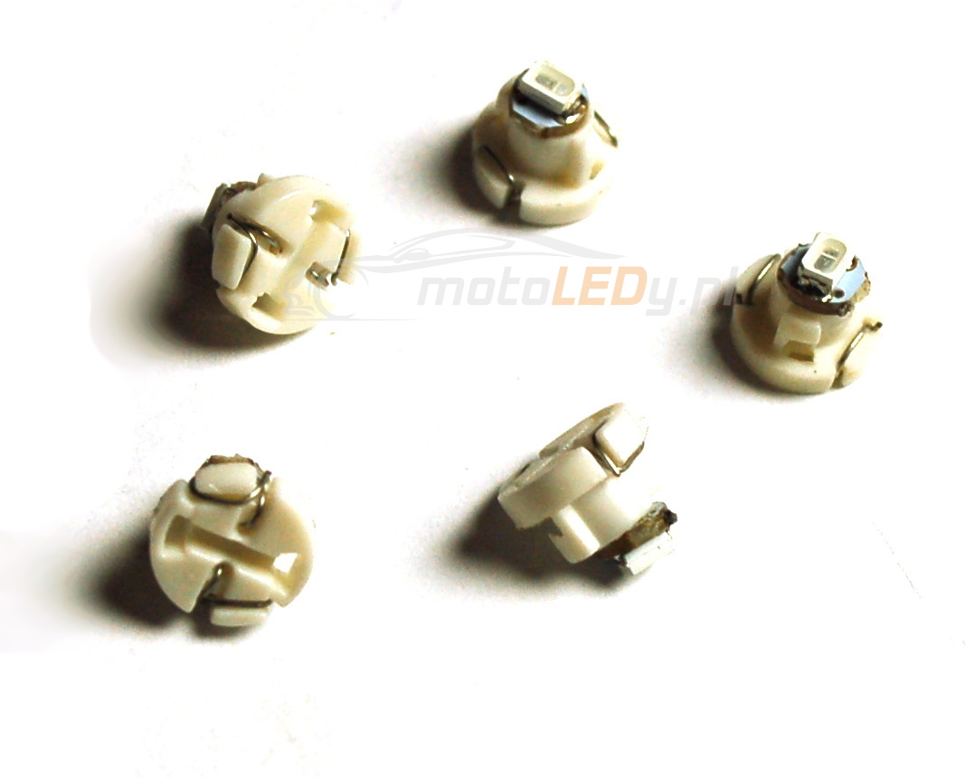 

T4.7 biała Led 0,2W, T5, R5, W1,2W, W2W 12V 20lm