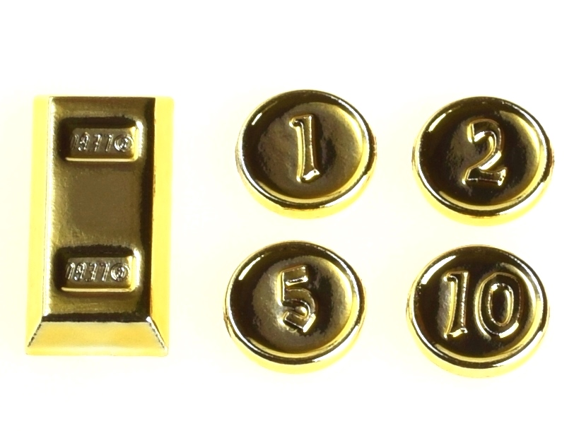 

Lego Monety i sztabka złota 97053 złoty chrom
