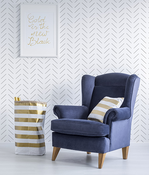 Stitches szablon zygzak CHEVRON w stylu scandi Szerokość produktu 70 cm