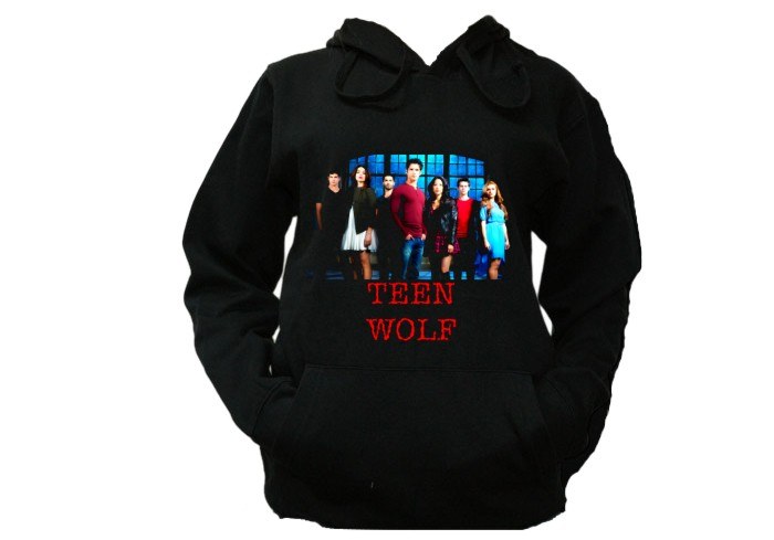 

Ciepła Bluza Kaptur Wzory Teen Wolf Wilkołak