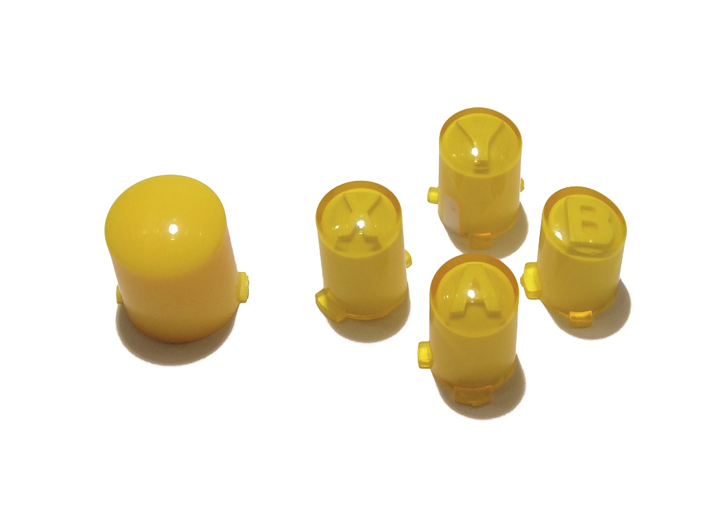 Tlačítka Abxy Průvodce Xbox 360 Žlutá