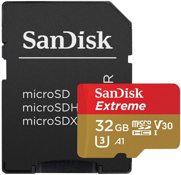 Paměťová karta Sandisk Extreme Micro Sdxc 32GB 100MB/s V30