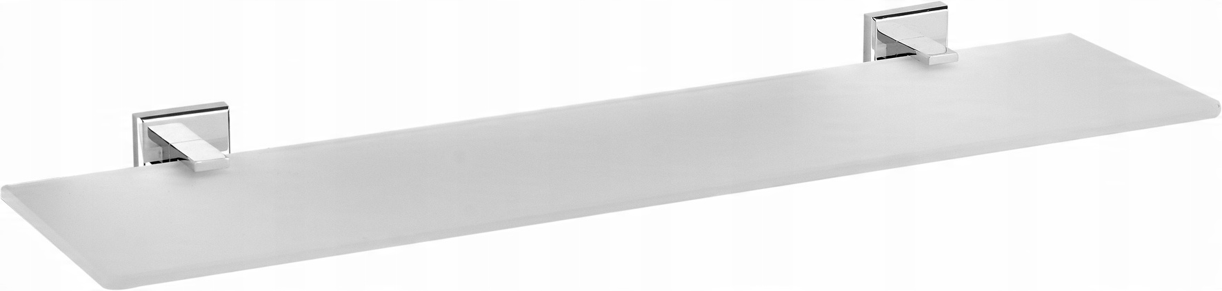 

Półka Łazienkowa Szklana 52 CM Ścienna Fala Chrom