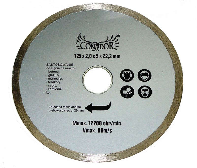 

Tarcza diamentowa cięcie na mokro pełna 180 mm