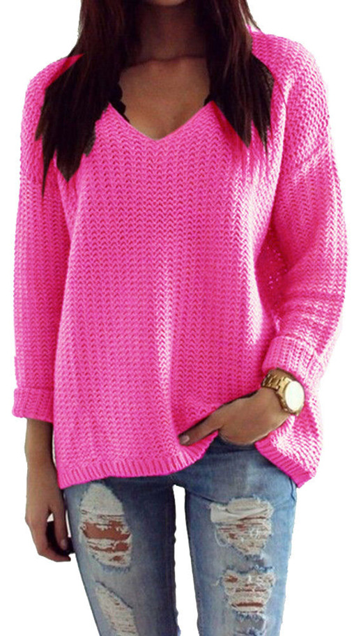 

Mikos sweter damski w serek V 627