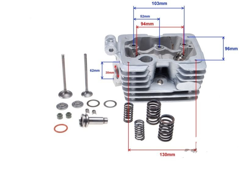 GŁOWICA CYLINDRA LONCIN LIFAN CG 125 CCM 4T Producent inny