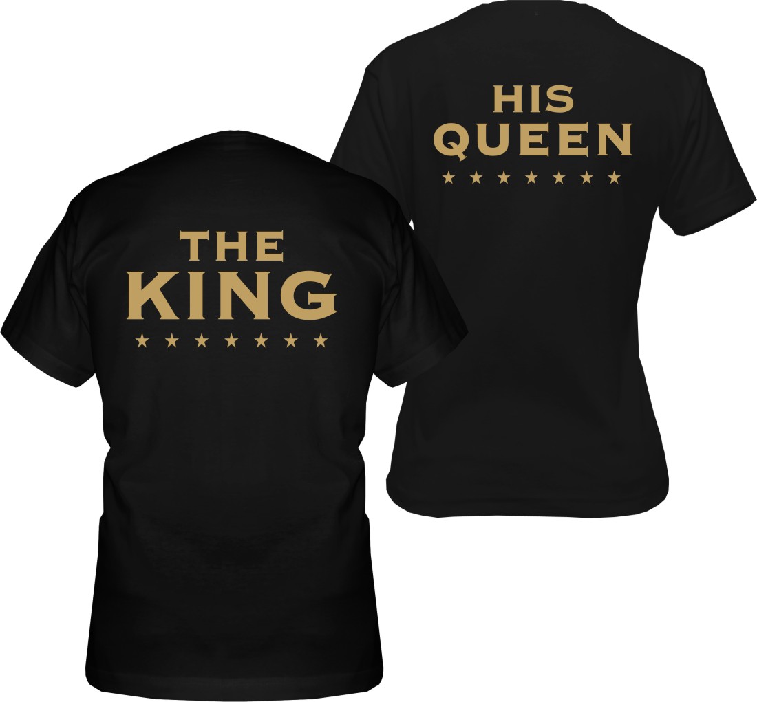 

Koszulki King Queen koszulka dla zakochanych Par S