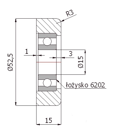fi 52,5 ROLKA BRAMOWA, ROLKI BRAMOWE EAN (GTIN) 5903636548586