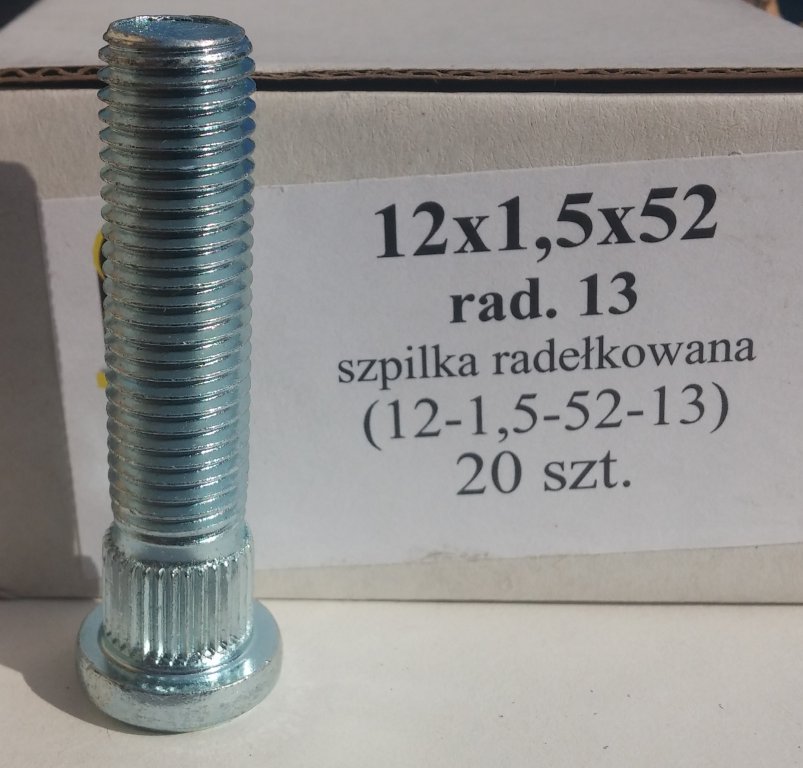 

Szpilka 12x1,5x52 rad.13