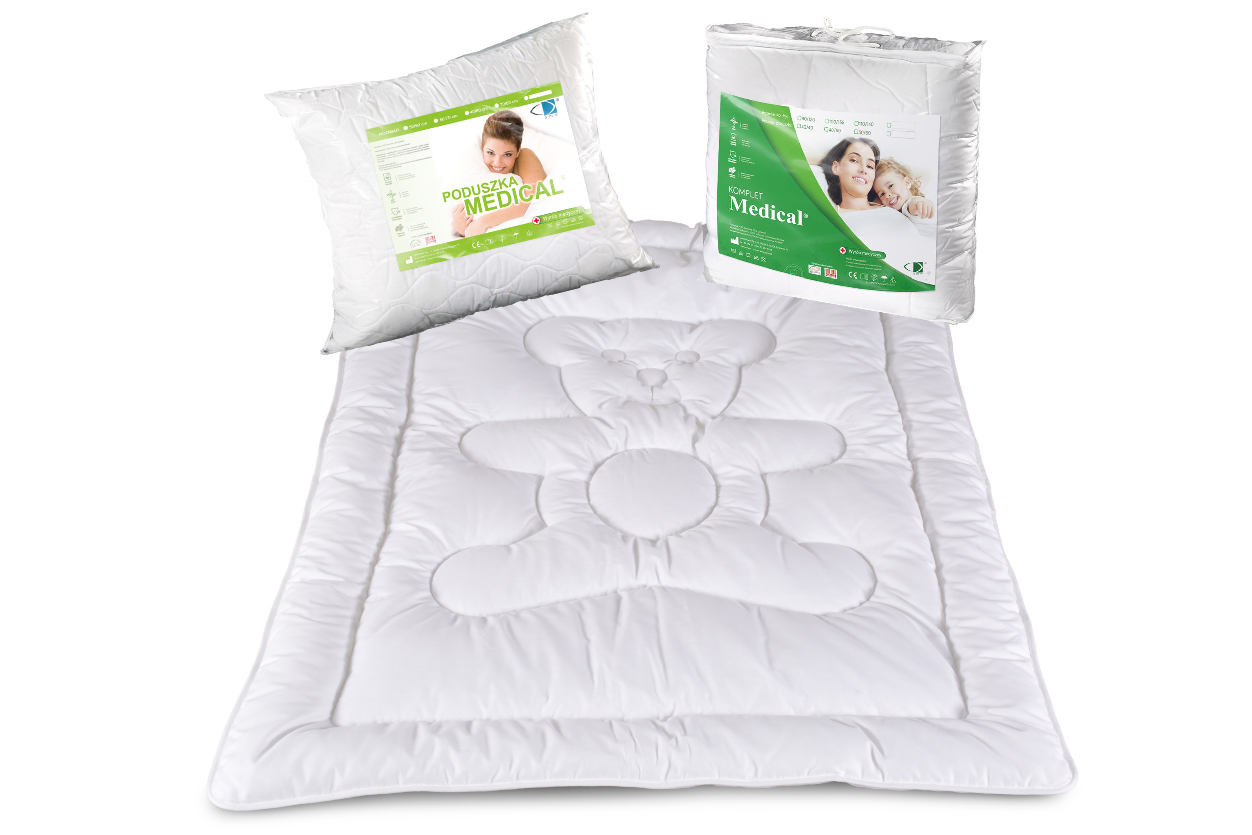 

Komplet Kołdra Medical 140x160 Poduszka 50x60