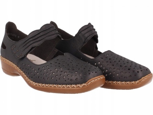 JBUT - RIEKER PÓŁBUTY SANDAŁY SKÓRA r.39 41399 Rozmiar 39