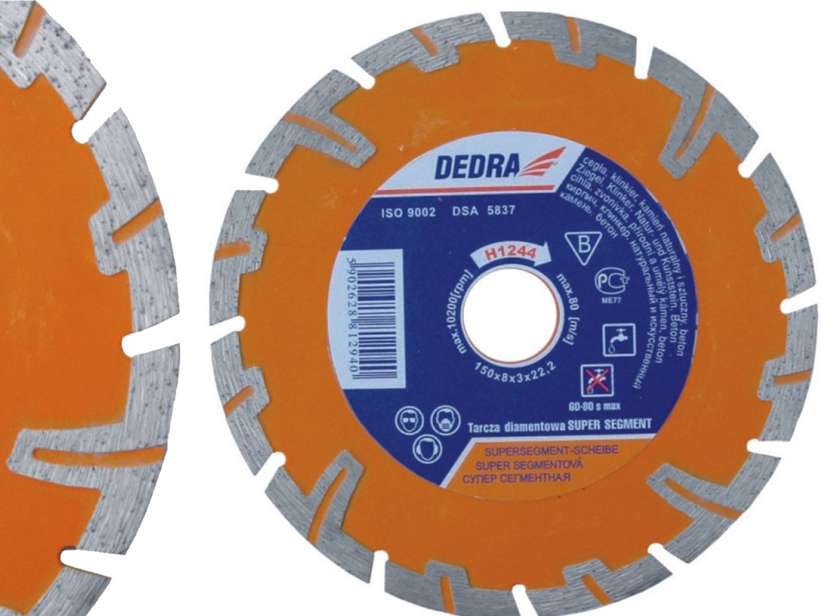 

Dedra Tarcza Super-segment 125 beton zborojony