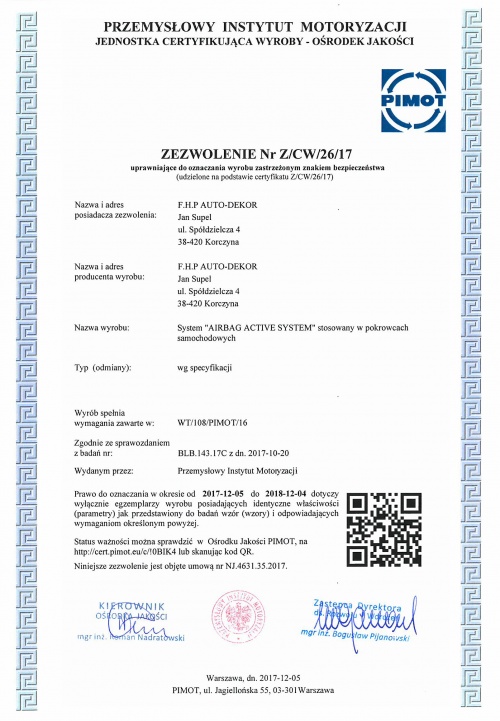 SKODA CITIGO OD 11r POKROWCE SAMOCHODOWE LOTNICZE Cechy dodatkowe szwy/otwory na poduszki powietrzne