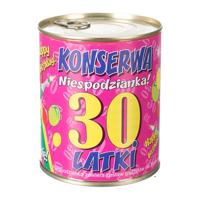 

śmieszny Konserwa na 30 urodziny Kobiety
