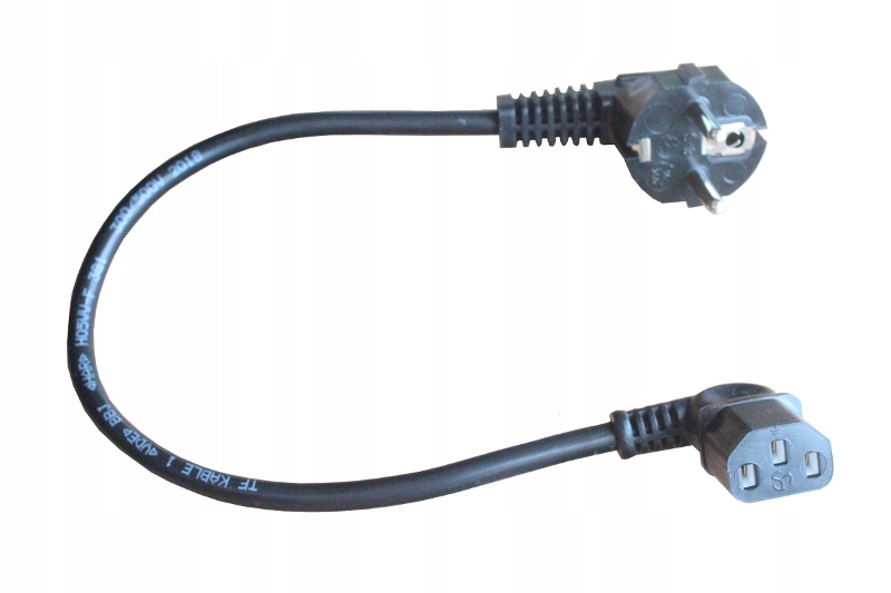 

Polski kabel zasilający C13 Kątowy 0,7m