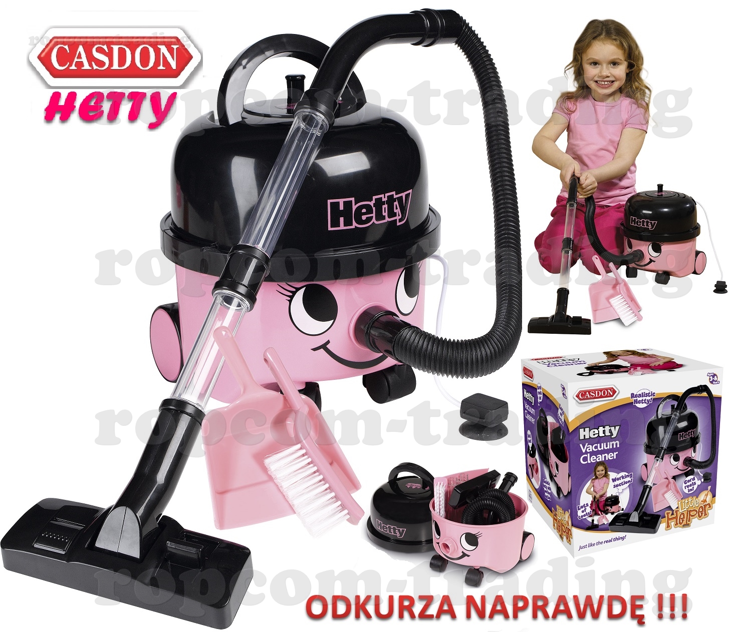 Odkurzacz Hetty CASDON Różowy ODKURZA NAPRAWDĘ Kod producenta 616