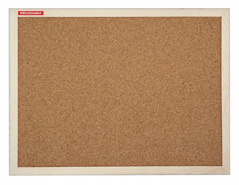 

Tablica korkowa drewniana 50x40 Memoboards pinezki