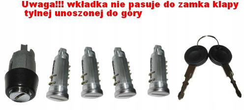 KOMPLET WKŁAD WKŁADKA ZAMEK VW TRANSPORTER T4 IV Producent części Inny