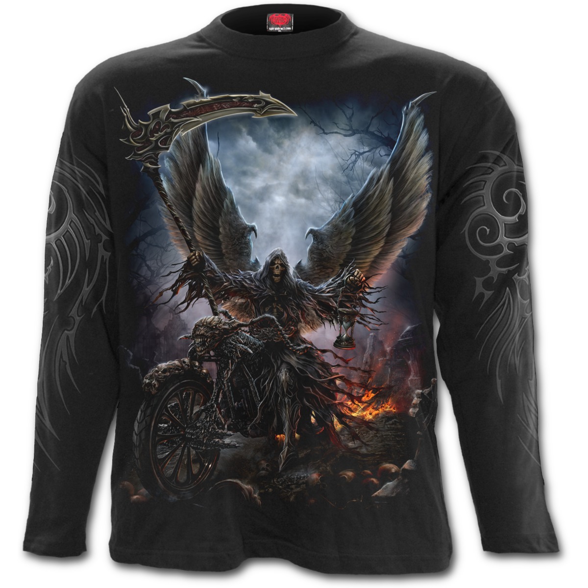 Mlč A Jeď Ride Or Die tričko Spiral M