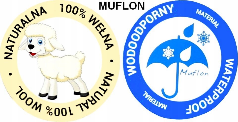 MUFLON REN-BUT śniegowce z naturalna wełną -30 st wodoodporne 33 Bohater / Bajka brak