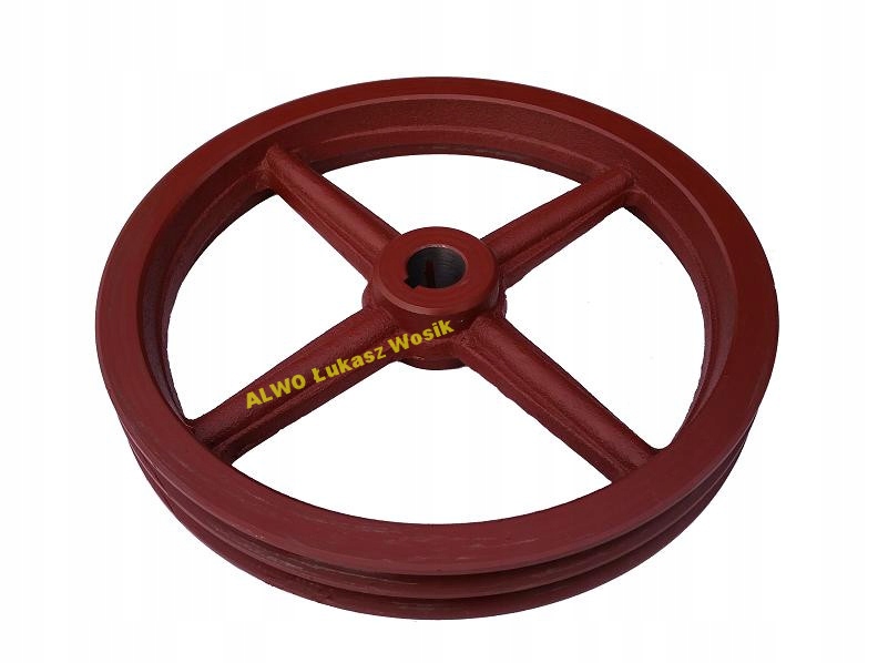 KOŁO PASOWE żeliwne fi 360 świder rębak 2 x 17 mm Marka inna marka