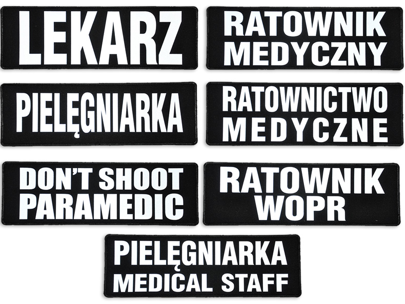 

Emblemat odblaskowy na rzepie Kierowca 31 x 10 cm