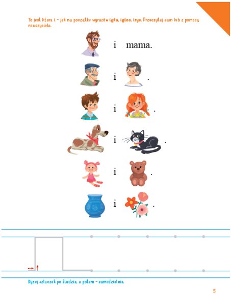 OLEK I ADA Pięciolatek Poziom B Karty Pracy cz 2 ISBN 9788381082488