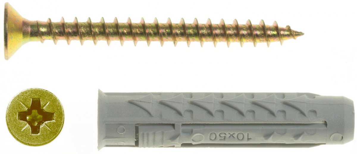 

BX8+US5X45/100 Kołek rozporowy BX+wkręt stożkowy