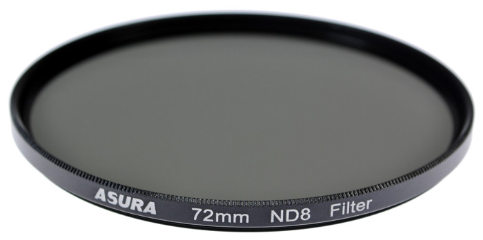 

Filtr Pełny Szary 72mm Szkło Optyczne NDx8 Asura