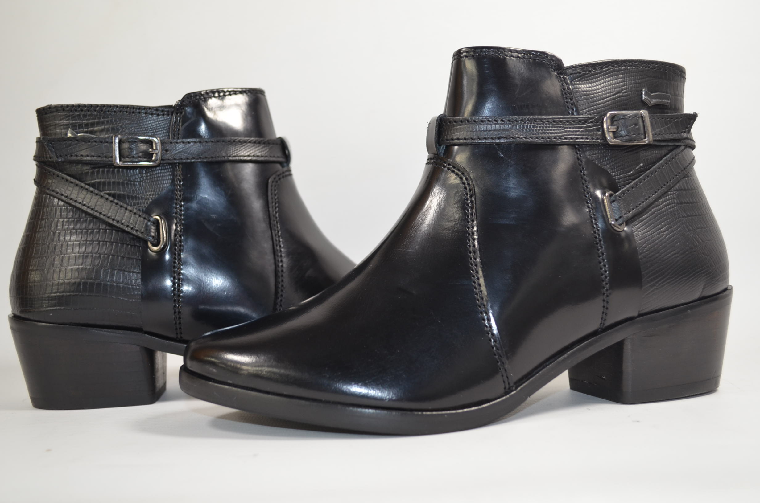 gas kotníkové boty černé dámské 100 % Kůže R 36