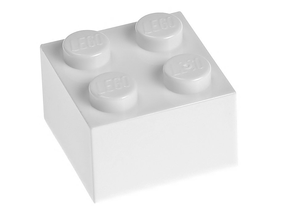 

Lego Klocek zwykły 2x2 3003 biały 4 szt.