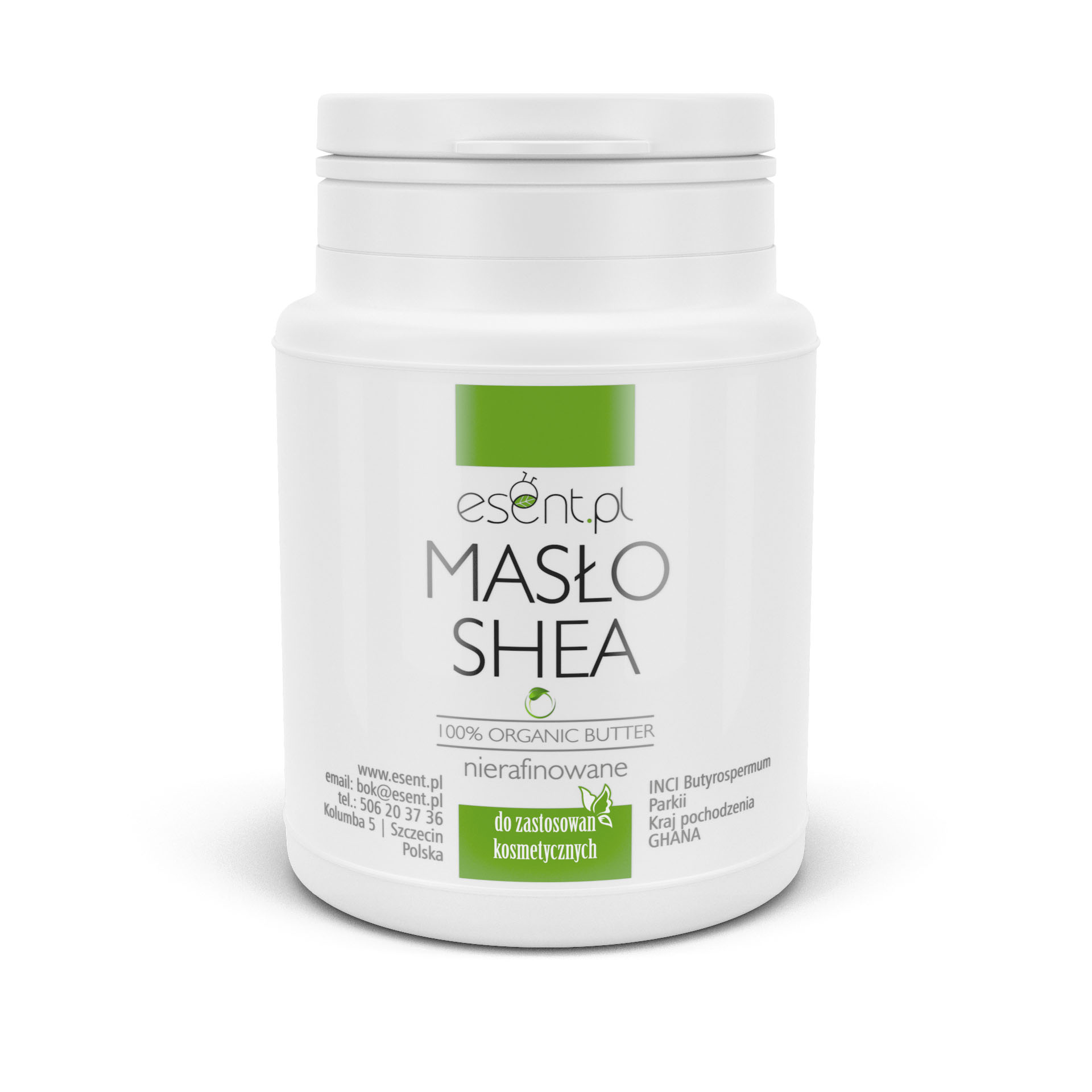 

Karite masło Shea nierafinowane, Cp 470 ml .