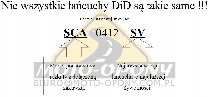 Lancuch rozrzadu KTM SXF 250 Lancuszek Rozrzad DiD Part manufacturer DID