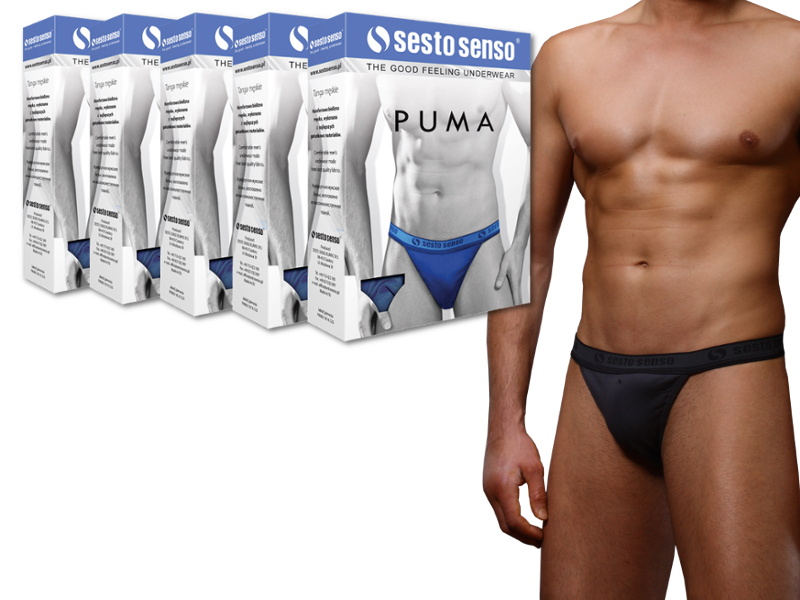 SLIPY męskie PUMA tanga - SESTO SENSO - 5szt. XL Rozmiar XL