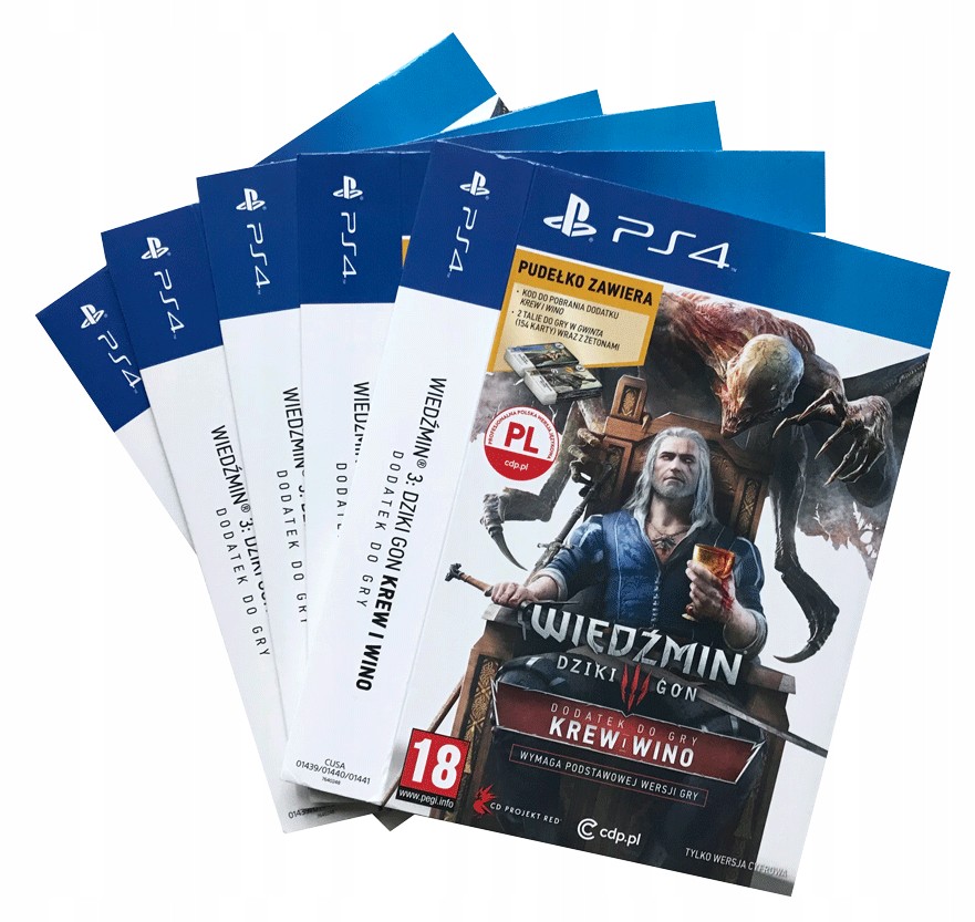 

Oryginalna Obwoluta Wiedźmin Krew I Wino PS4