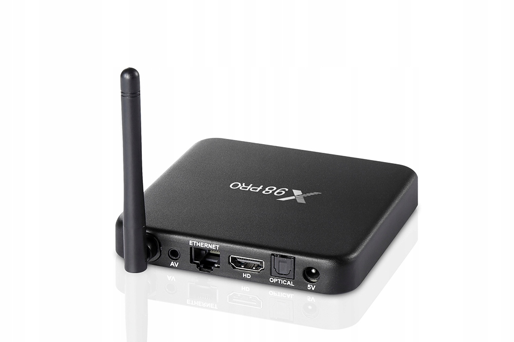 X98Pro Smart TV Box 3GB/16GB Android BT4 8x2 KODI Formaty obrazu DivX DVD-Video VCD SVCD