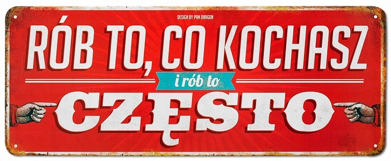 

Tablica vintage metalowa tabliczka plakat napis