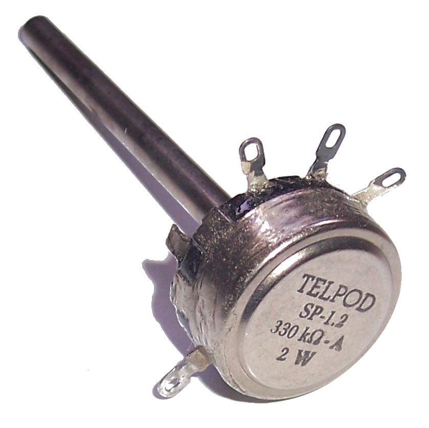 

Potencjometr Telpod SP-1.2 _ 330k A 2W oś 80mm