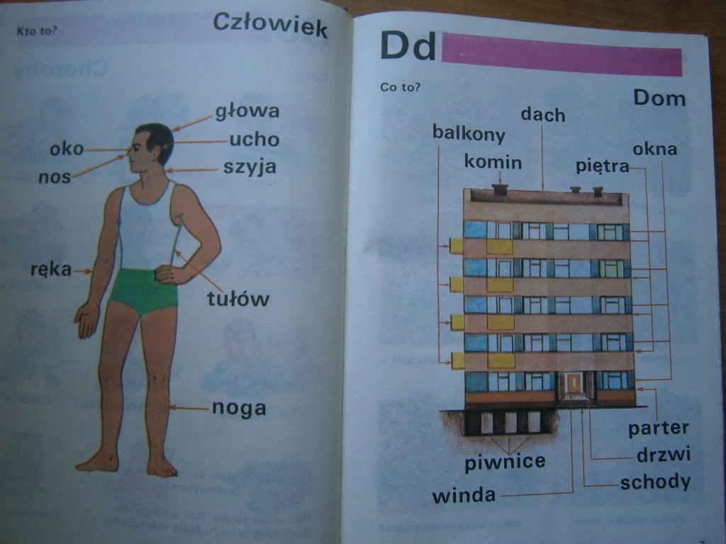 SŁOWNICZEK ILUSTROWANY ELEMENTARZ DZIECI PRL 1988 Język publikacji polski