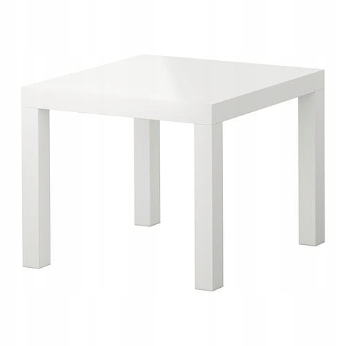 

Ikea Lack stolik 55x55 cm stół kawowy Biały Połysk