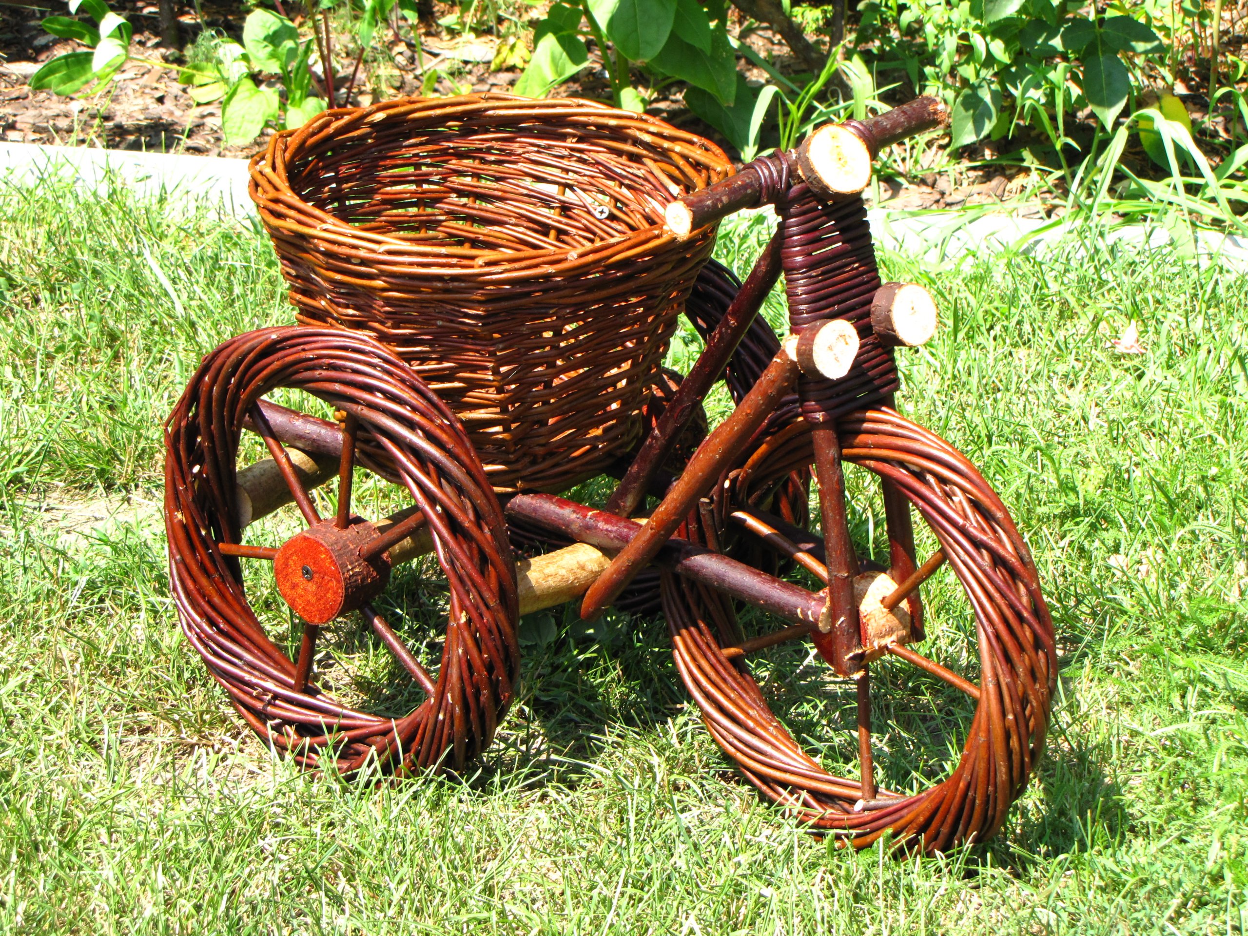 Клумба ВЕЛОСИПЕД Прикраса саду WICKER + VARNISH Бренд Wik-World